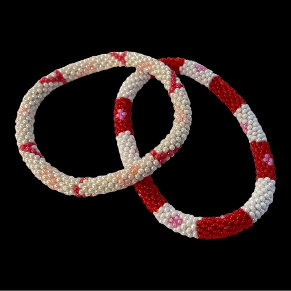 Two pack Lily and Laura woven bead bracelets - Picture 1 of 3